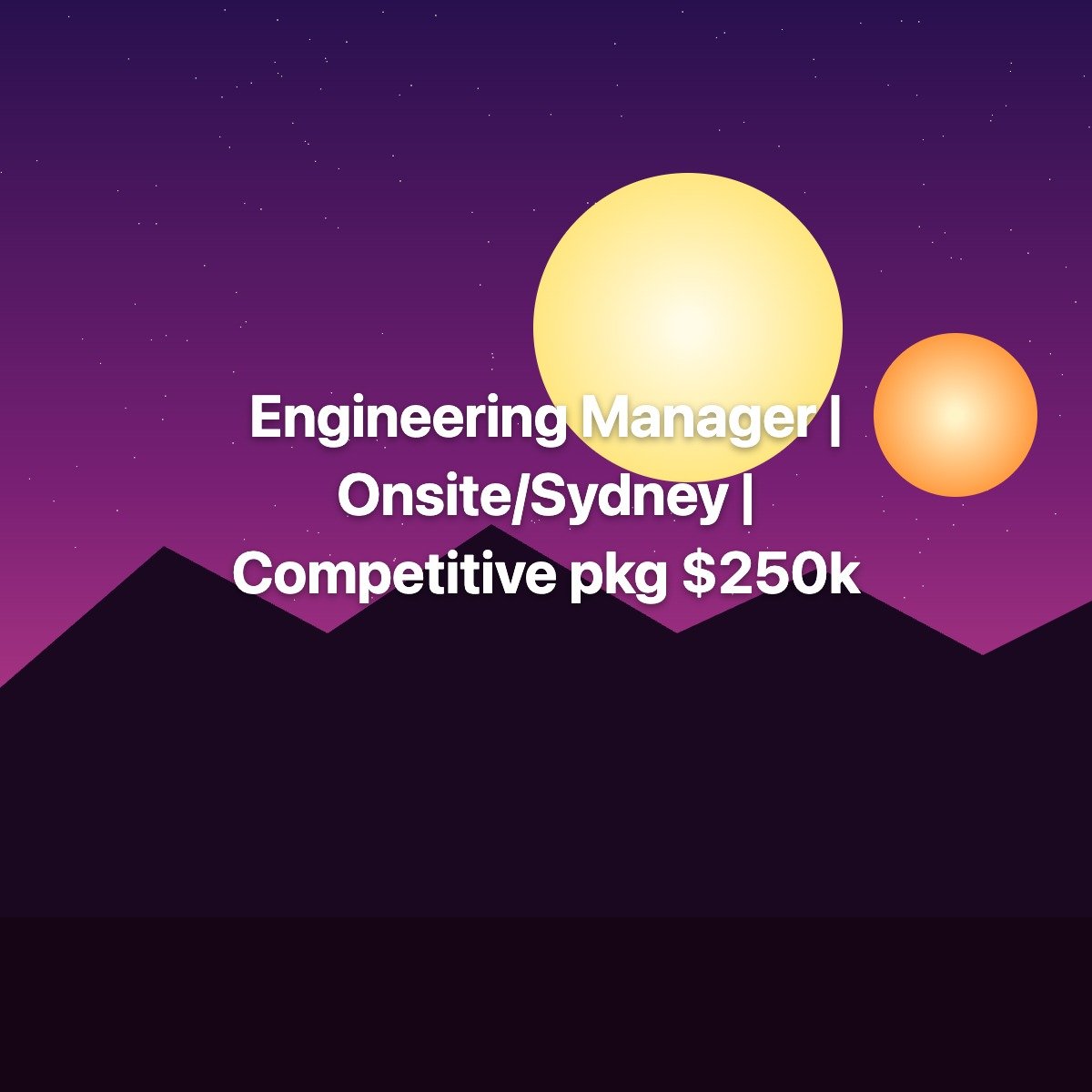 Engineering Manager Sydney Onsite - Acquisition and Onboarding