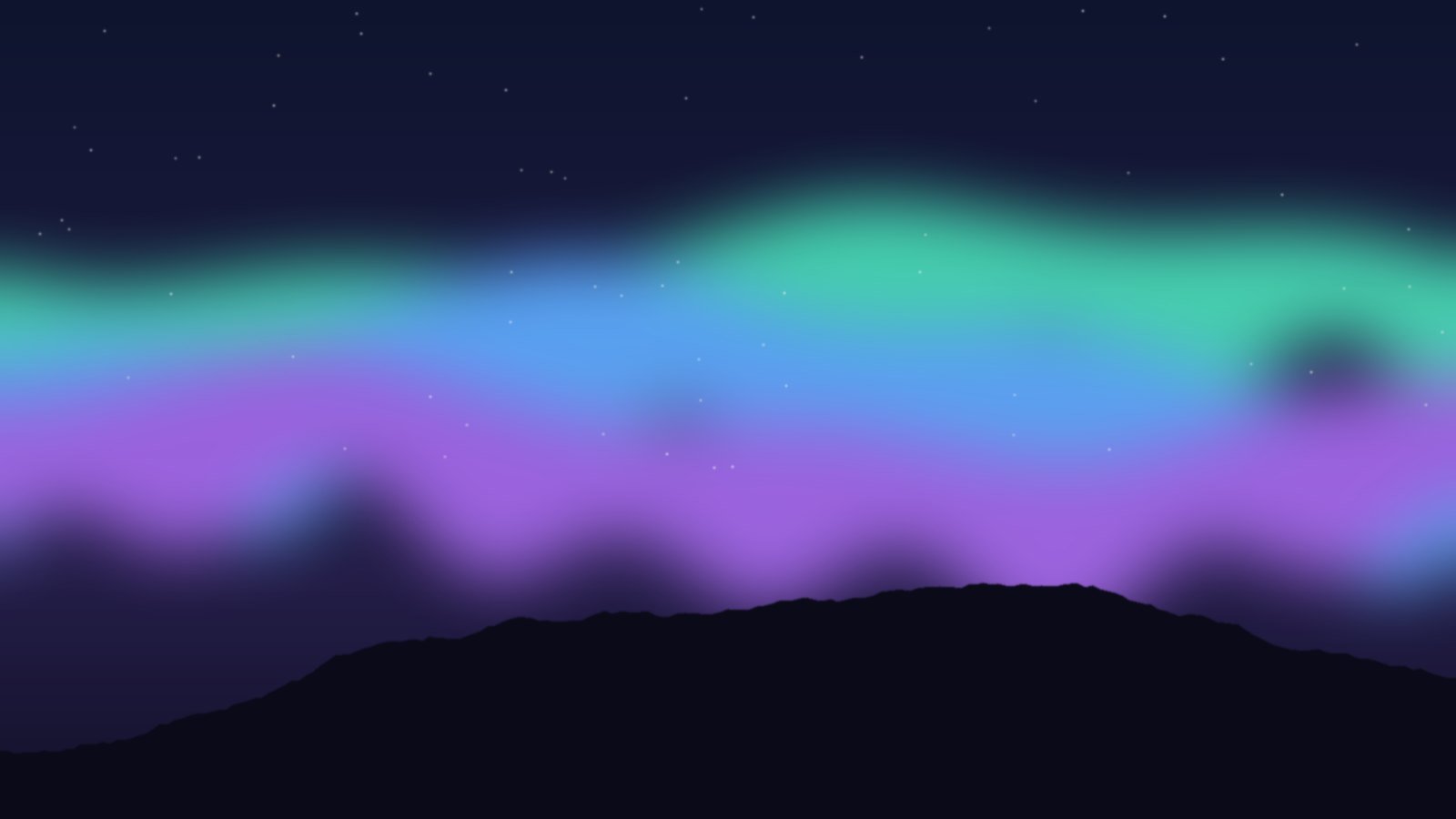 Aurora light flowing across a night sky over mountains, evoking ambition and the next stage of the platform